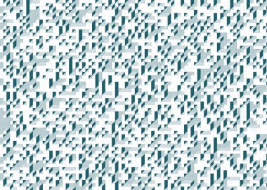 Edward Zajecs 2. Cubo 'nun 1971' deki uygulaması. Esasen 8 taştan oluşan bir Truchet fayans seti ve yerleştirme sanatı illüstrasyonu için kurallar.