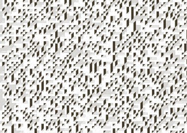 Edward Zajecs 2. Cubo 'nun 1971' deki uygulaması. Esasen 8 taştan oluşan bir Truchet fayans seti ve yerleştirme sanatı illüstrasyonu için kurallar.