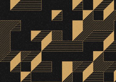 Edward Zajecs 2. Cubo 'nun 1971' deki uygulaması. Esasen 8 taştan oluşan bir Truchet fayans seti ve yerleştirme sanatı illüstrasyonu için kurallar.