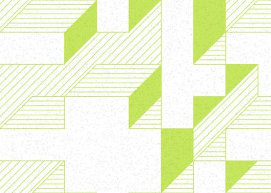 Edward Zajecs 2. Cubo 'nun 1971' deki uygulaması. Esasen 8 taştan oluşan bir Truchet fayans seti ve yerleştirme sanatı illüstrasyonu için kurallar.