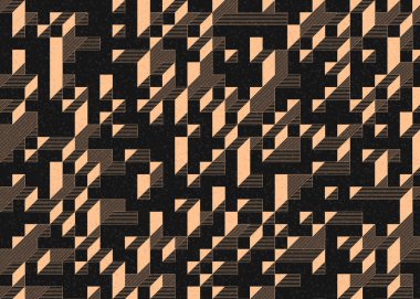 Edward Zajecs 2. Cubo 'nun 1971' deki uygulaması. Esasen 8 taştan oluşan bir Truchet fayans seti ve yerleştirme sanatı illüstrasyonu için kurallar.