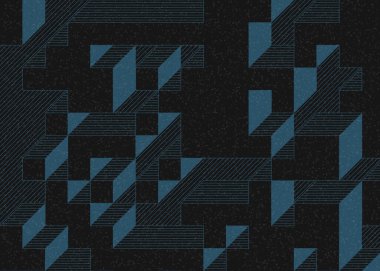 Edward Zajecs 2. Cubo 'nun 1971' deki uygulaması. Esasen 8 taştan oluşan bir Truchet fayans seti ve yerleştirme sanatı illüstrasyonu için kurallar.