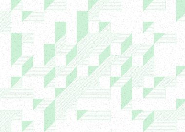 Edward Zajecs 2. Cubo 'nun 1971' deki uygulaması. Esasen 8 taştan oluşan bir Truchet fayans seti ve yerleştirme sanatı illüstrasyonu için kurallar.