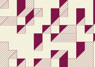 Edward Zajecs 2. Cubo 'nun 1971' deki uygulaması. Esasen 8 taştan oluşan bir Truchet fayans seti ve yerleştirme sanatı illüstrasyonu için kurallar.