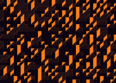 Edward Zajecs 2. Cubo 'nun 1971' deki uygulaması. Esasen 8 taştan oluşan bir Truchet fayans seti ve yerleştirme sanatı illüstrasyonu için kurallar.