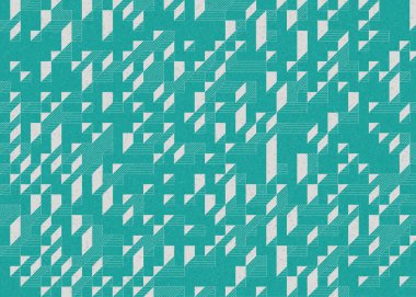 Edward Zajecs 2. Cubo 'nun 1971' deki uygulaması. Esasen 8 taştan oluşan bir Truchet fayans seti ve yerleştirme sanatı illüstrasyonu için kurallar.