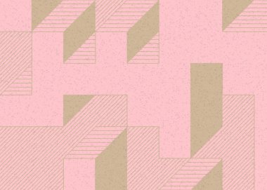 Edward Zajecs 2. Cubo 'nun 1971' deki uygulaması. Esasen 8 taştan oluşan bir Truchet fayans seti ve yerleştirme sanatı illüstrasyonu için kurallar.