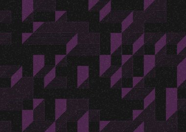 Edward Zajecs 2. Cubo 'nun 1971' deki uygulaması. Esasen 8 taştan oluşan bir Truchet fayans seti ve yerleştirme sanatı illüstrasyonu için kurallar.