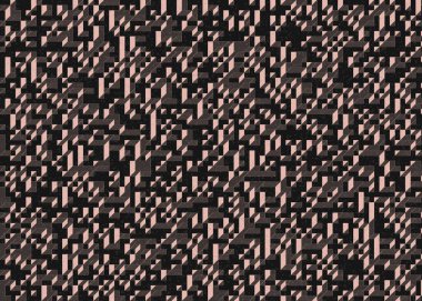 Edward Zajecs 2. Cubo 'nun 1971' deki uygulaması. Esasen 8 taştan oluşan bir Truchet fayans seti ve yerleştirme sanatı illüstrasyonu için kurallar.