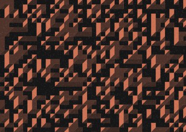 Edward Zajecs 2. Cubo 'nun 1971' deki uygulaması. Esasen 8 taştan oluşan bir Truchet fayans seti ve yerleştirme sanatı illüstrasyonu için kurallar.