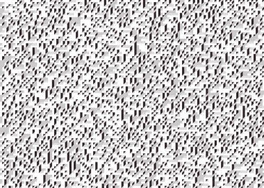 Edward Zajecs 2. Cubo 'nun 1971' deki uygulaması. Esasen 8 taştan oluşan bir Truchet fayans seti ve yerleştirme sanatı illüstrasyonu için kurallar.