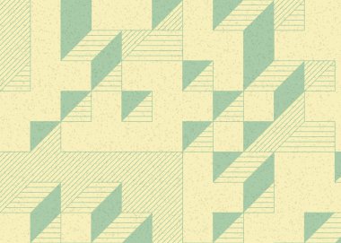 Edward Zajecs 2. Cubo 'nun 1971' deki uygulaması. Esasen 8 taştan oluşan bir Truchet fayans seti ve yerleştirme sanatı illüstrasyonu için kurallar.