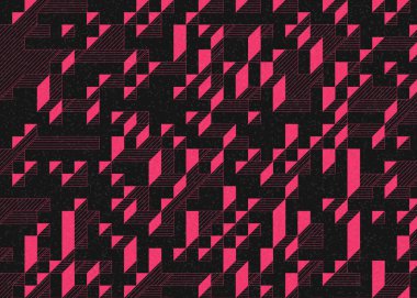 Edward Zajecs 2. Cubo 'nun 1971' deki uygulaması. Esasen 8 taştan oluşan bir Truchet fayans seti ve yerleştirme sanatı illüstrasyonu için kurallar.