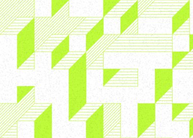 Edward Zajecs 2. Cubo 'nun 1971' deki uygulaması. Esasen 8 taştan oluşan bir Truchet fayans seti ve yerleştirme sanatı illüstrasyonu için kurallar.