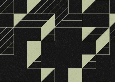 Edward Zajecs 2. Cubo 'nun 1971' deki uygulaması. Esasen 8 taştan oluşan bir Truchet fayans seti ve yerleştirme sanatı illüstrasyonu için kurallar.