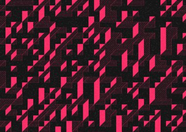 Edward Zajecs 2. Cubo 'nun 1971' deki uygulaması. Esasen 8 taştan oluşan bir Truchet fayans seti ve yerleştirme sanatı illüstrasyonu için kurallar.