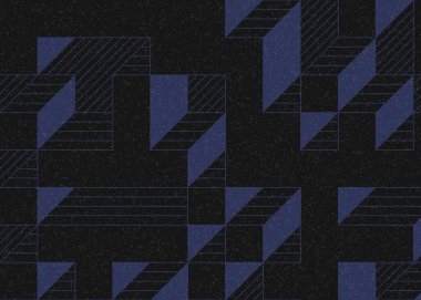 Edward Zajecs 2. Cubo 'nun 1971' deki uygulaması. Esasen 8 taştan oluşan bir Truchet fayans seti ve yerleştirme sanatı illüstrasyonu için kurallar.