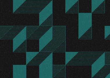 Edward Zajecs 2. Cubo 'nun 1971' deki uygulaması. Esasen 8 taştan oluşan bir Truchet fayans seti ve yerleştirme sanatı illüstrasyonu için kurallar.