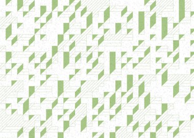 Edward Zajecs 2. Cubo 'nun 1971' deki uygulaması. Esasen 8 taştan oluşan bir Truchet fayans seti ve yerleştirme sanatı illüstrasyonu için kurallar.