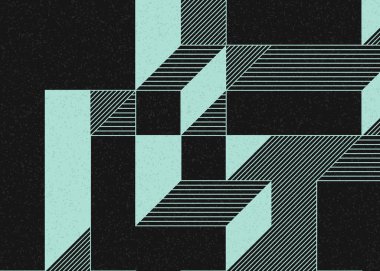 Edward Zajecs 2. Cubo 'nun 1971' deki uygulaması. Esasen 8 taştan oluşan bir Truchet fayans seti ve yerleştirme sanatı illüstrasyonu için kurallar.