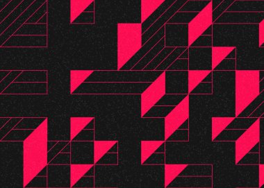 Edward Zajecs 2. Cubo 'nun 1971' deki uygulaması. Esasen 8 taştan oluşan bir Truchet fayans seti ve yerleştirme sanatı illüstrasyonu için kurallar.