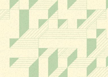 Edward Zajecs 2. Cubo 'nun 1971' deki uygulaması. Esasen 8 taştan oluşan bir Truchet fayans seti ve yerleştirme sanatı illüstrasyonu için kurallar.