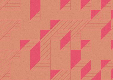 Edward Zajecs 2. Cubo 'nun 1971' deki uygulaması. Esasen 8 taştan oluşan bir Truchet fayans seti ve yerleştirme sanatı illüstrasyonu için kurallar.