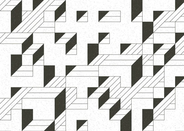 Edward Zajecs 2. Cubo 'nun 1971' deki uygulaması. Esasen 8 taştan oluşan bir Truchet fayans seti ve yerleştirme sanatı illüstrasyonu için kurallar.