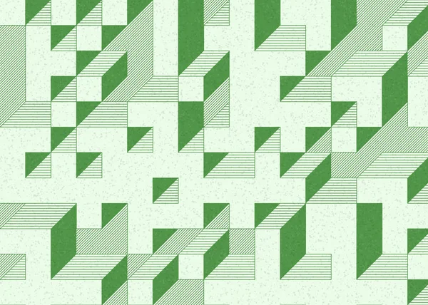 Edward Zajecs 2. Cubo 'nun 1971' deki uygulaması. Esasen 8 taştan oluşan bir Truchet fayans seti ve yerleştirme sanatı illüstrasyonu için kurallar.