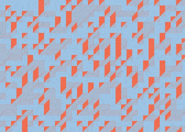 Edward Zajecs 2. Cubo 'nun 1971' deki uygulaması. Esasen 8 taştan oluşan bir Truchet fayans seti ve yerleştirme sanatı illüstrasyonu için kurallar.