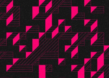 Edward Zajecs 2. Cubo 'nun 1971' deki uygulaması. Esasen 8 taştan oluşan bir Truchet fayans seti ve yerleştirme sanatı illüstrasyonu için kurallar.