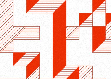 Edward Zajecs 2. Cubo 'nun 1971' deki uygulaması. Esasen 8 taştan oluşan bir Truchet fayans seti ve yerleştirme sanatı illüstrasyonu için kurallar.