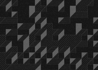 Edward Zajecs 2. Cubo 'nun 1971' deki uygulaması. Esasen 8 taştan oluşan bir Truchet fayans seti ve yerleştirme sanatı illüstrasyonu için kurallar.