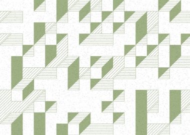 Edward Zajecs 2. Cubo 'nun 1971' deki uygulaması. Esasen 8 taştan oluşan bir Truchet fayans seti ve yerleştirme sanatı illüstrasyonu için kurallar.