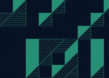 Edward Zajecs 2. Cubo 'nun 1971' deki uygulaması. Esasen 8 taştan oluşan bir Truchet fayans seti ve yerleştirme sanatı illüstrasyonu için kurallar.