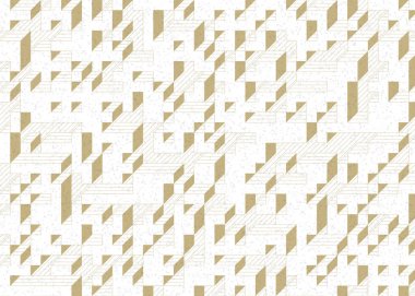 Edward Zajecs 2. Cubo 'nun 1971' deki uygulaması. Esasen 8 taştan oluşan bir Truchet fayans seti ve yerleştirme sanatı illüstrasyonu için kurallar.