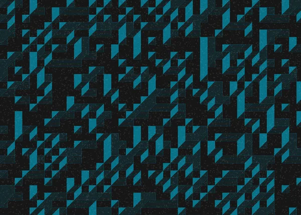 Implementation Edward Zajecs Cubo 1971 Essentially Truchet Tile Set Tiles — Stock Vector