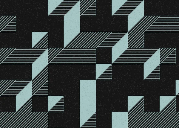 Edward Zajecs 2. Cubo 'nun 1971' deki uygulaması. Esasen 8 taştan oluşan bir Truchet fayans seti ve yerleştirme sanatı illüstrasyonu için kurallar.