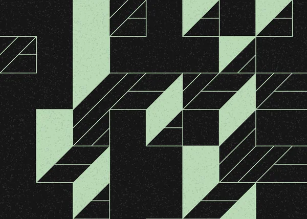 Edward Zajecs 2. Cubo 'nun 1971' deki uygulaması. Esasen 8 taştan oluşan bir Truchet fayans seti ve yerleştirme sanatı illüstrasyonu için kurallar.