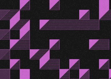 Edward Zajecs 2. Cubo 'nun 1971' deki uygulaması. Esasen 8 taştan oluşan bir Truchet fayans seti ve yerleştirme sanatı illüstrasyonu için kurallar 