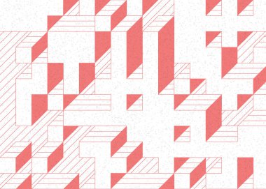 Edward Zajecs 2. Cubo 'nun 1971' deki uygulaması. Esasen 8 taştan oluşan bir Truchet fayans seti ve yerleştirme sanatı illüstrasyonu için kurallar 