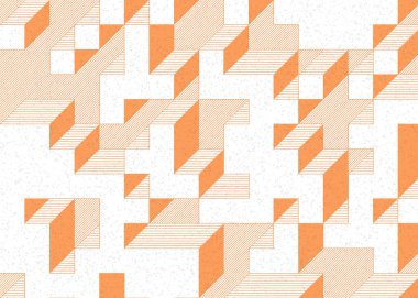 Edward Zajecs 2. Cubo 'nun 1971' deki uygulaması. Esasen 8 taştan oluşan bir Truchet fayans seti ve yerleştirme sanatı illüstrasyonu için kurallar 