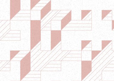 Edward Zajecs 2. Cubo 'nun 1971' deki uygulaması. Esasen 8 taştan oluşan bir Truchet fayans seti ve yerleştirme sanatı illüstrasyonu için kurallar 