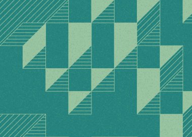 Edward Zajecs 2. Cubo 'nun 1971' deki uygulaması. Esasen 8 taştan oluşan bir Truchet fayans seti ve yerleştirme sanatı illüstrasyonu için kurallar 