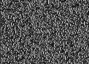 Edward Zajecs 2. Cubo 'nun 1971' deki uygulaması. Esasen 8 taştan oluşan bir Truchet fayans seti ve yerleştirme sanatı illüstrasyonu için kurallar 