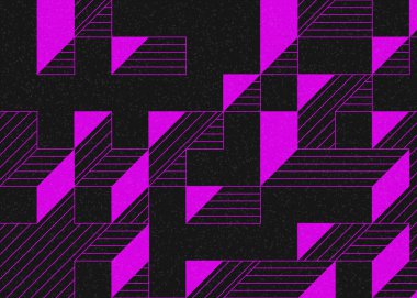 Edward Zajecs 2. Cubo 'nun 1971' deki uygulaması. Esasen 8 taştan oluşan bir Truchet fayans seti ve yerleştirme sanatı illüstrasyonu için kurallar 