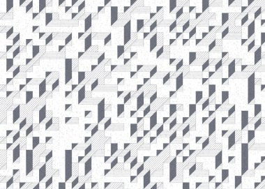 Edward Zajecs 2. Cubo 'nun 1971' deki uygulaması. Esasen 8 taştan oluşan bir Truchet fayans seti ve yerleştirme sanatı illüstrasyonu için kurallar 