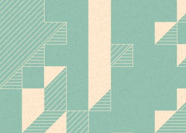 Edward Zajecs 2. Cubo 'nun 1971' deki uygulaması. Esasen 8 taştan oluşan bir Truchet fayans seti ve yerleştirme sanatı illüstrasyonu için kurallar 