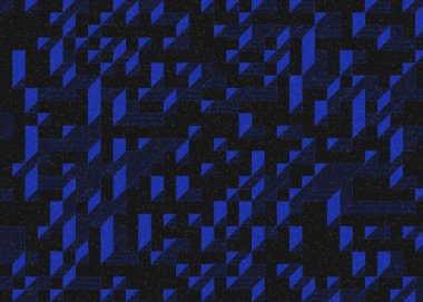 Edward Zajecs 2. Cubo 'nun 1971' deki uygulaması. Esasen 8 taştan oluşan bir Truchet fayans seti ve yerleştirme sanatı illüstrasyonu için kurallar 