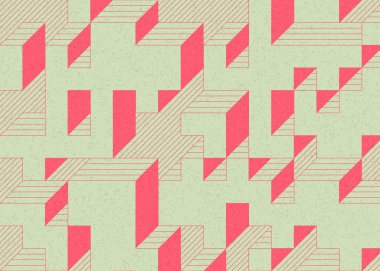 Edward Zajecs 2. Cubo 'nun 1971' deki uygulaması. Esasen 8 taştan oluşan bir Truchet fayans seti ve yerleştirme sanatı illüstrasyonu için kurallar 